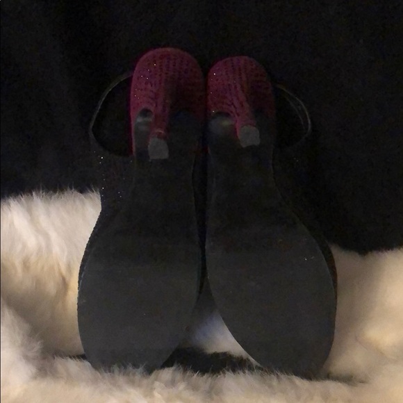 Multicolored peep toe platform heel - Picture 3 of 4